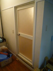 団地浴室ドア改修