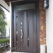 施工例0222-玄関ドアリフォームLIXILリシェント玄関ドア
